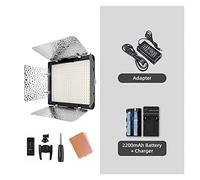 3200k-5500K Camera Photo LED Video Light en Option avec Adaptateur Secteur + KIT de Batterie NP770(Kit 6)
