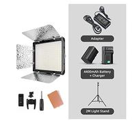 3200k-5500K Camera Photo LED Video Light en Option avec Adaptateur Secteur + KIT de Batterie NP770(Kit 10)