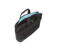 TECHAIR Sacoche informatique Souple Moderne Premium 15.6"" - Protection Latérale - Attache Trolley - Noire - Doublure Bleue