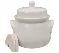 3203 Mini-Gärtopf creme 3,0 l mit Deckel und Steinen Pot de fermentation