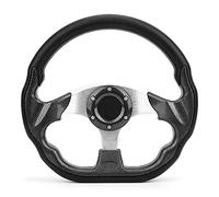 320mm Universal Racing Volant,car volant en fibre de carbone Racing Drift avec bouton de corne Couvre Volant Voiture