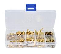 320Pcs Hex Standoff Brass M2 Type Spacer Standoff Nut Screw Assortment Set Male Female