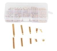 320pcs Kit d'assortiment d'écrou à vis en laiton M2 Hex pour les communications galvanisant