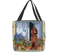 321 Sacs À Livres Setter Irlandais Aujourd'Hui Je Choisis La Joie Lavables Dames Tote Bag Reutilisable Plage Sac À Provision 15X50X40cm