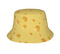 321 Sun Hat Motif De Fromage Jaune Unisex Chapeau Bob Imprimé Chapeaux De Soleil De Plage Doux Chapeau De Pêcheur pour Randonnée Adultes Outdoor