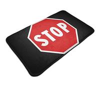 321 Tapis De Porte Antidérapant Panneau Stop Tapis De Porte Antidérapant Tapis D'Entrée Antidérapant Ultra Absorbant Base Antidérapant 40X60Cm pour Entrée, Chambre, Salon