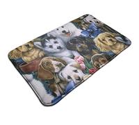 321 Tapis De Porte Extérieur Chien Chiot Levrette Tapis Antiderapant Résistant Tapis De Porte Imperméable Base Antidérapant 40X60Cm pour Salle De Bain, Porte D'Entrée, Chambre À Coucher