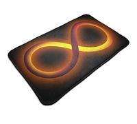 321 Tapis Personnalisé Art De Logo Infini Créatif Tapis De Porte Lavable Carpette Entree Maison Résistant Tapis De Porte Extérieur 40X60Cm pour Entrée, Salon, Cuisine