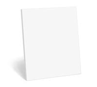321Done Bloc-notes vierge, lettre 8,5 x 11, 50 feuilles détachables, non | Fabriqué aux États-Unis - Grands blocs-notes en papier uni pour notes et croquis, feuilles blanches brillantes de 31,8 kg