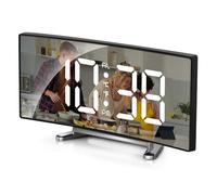 321Wasay Réveil numérique de chevet alimenté par piles, petite horloge numérique LED électrique USB, réveil de voyage pour chambre à coucher, température, répétition