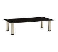 322761 TV Stand Black 60x35x17 cm Tempered Glass