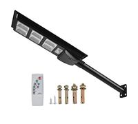 324 Solar Street Light, 300 W Remote Control Timing Lampe étanche pour Extérieur, Modes Divers, Capteur de Lumière et Longue Durée de Vie, Installation Facile, IP65