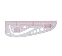 3245 Règle de Tailleur, Règle de Corps Multifonctionnelle en Matière Plastique Professionnelle Transparente et Précise pour la Fabrication de Vêtements, la Fabrication de Costumes, la Conception