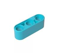32523 Brique avec Trou Poutre Technic 1x3 Épaisse 50 Pièces GDS-663 Compatible avec Lego Briques de Construction Couleur:Azzurro Medio 322