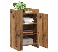 [32552]Buffet Bahut MEUBLECHIC, commode meuble de rangement, Bois ancien 45x35x75 cm,Poids:17.95 Kg
