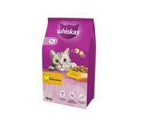 WHISKAS Croquettes pour chat avec poulet et légumes 14kg+Surprise gratuitepour chat