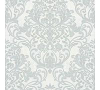 32602 - City Glam Floral Damask Gris Blanc Galerie Papier Peint
