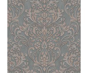 32604 - Le Nouveau Livre De Design Papier Peint Damassé Argent Gris Galerie