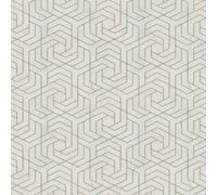 32608 - Ville Glam Hexagonale Géométrique Beige Doré Galerie Papier Peint