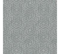 32610 - Ville Glam Hexagonale Géométrique Gris Doré Galerie Papier Peint