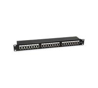 Equip Panneau de brassage 326425 – 24 ports RJ45 Cat6 – 19" 1HE – Noir