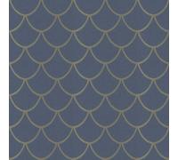 32723 - Ville Glam Géométrique Arc Bleu Or Galerie Papier Peint