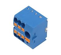 3273332 Connecteur : bloc de distribution PTFIX 24A 450V pour rail DIN bleu P...