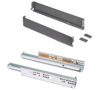 3275135 Ensemble de tiroirs avec tiroirs extra fins, hauteur : 88 mm, gris anthracite, profondeur du tiroir : 340 mm, extension complète avec fermeture en douceur, pour meubles de cuisine