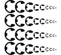 328 Pièces Circlip Externe E-clip Noir 9 Tailles | Coffret Transparent, Pièces Classées par Type et Dimension, pour Poulies, Engrenages, Cylindres et Réparations