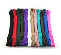 328ft 3mm solide Parachute cordon lanière corde Mil Spec Type un brin escalade Camping survie équipement Paracord Rose vif
