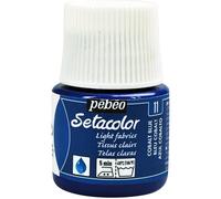 [329-011] Pébéo Flacon 45 ml Peinture Setacolor pour tissus clairs BLEU COBALT