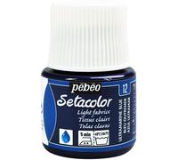 [329-012] Pébéo Flacon 45 ml Peinture Setacolor pour tissus clairs Bleu outemer