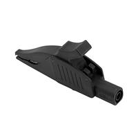 32A / 1000V Car Battery Secure Clip | Textured Grip Brass Electric Test Clip with PA Insulation Cover | 4mm Banana Plug for Automotive Electrical Testing (Black)