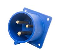 PCE Prise mâle 32A 230V 2P+E IP44 pour montage encastré sur panneau (623-6)