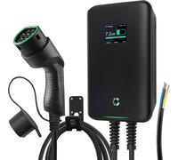 32A Ev Chargeur Wallbox,Borne De Recharge Vehicule Electrique, Wallbox 7Kw Type 2 Monophasé,Câble Recharge Type 2 6M Pour Renult S,Scenic,Megane,Model Y/3,E-C3,E-208,E-2008,Ex30,Xc60,Mg4