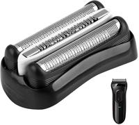32B Series 3 Tête de rechange pour rasoir électrique Braun S3 3000s, 3010s, 3040s, 3050cc, 3080s, 3090cc, 310s, 320s, 330s, 340s, 350cc, Foil & Cutter, noir