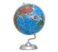 32CM Chinese Administrative Region Globe (silver plated round seat) 11-32-32(Chinese Edition)
