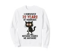 32e Anniversaire de Mariage, I Survived 32 Years of Marriage Sweatshirt