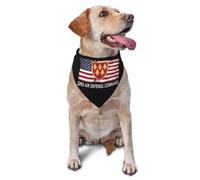 32E Commandement De La Défense Drapeau des États-Unis Écharpe Triangulaire Mode Écharpe pour Chien Lavable Bandana Chien pour Petit Moyen Grand Fournitures De Fête Décorations d'anniversaire