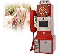 32G Livre D'Or Audio Vintage Pour TéLéPhone,écran 3,5 Pouces,Livre D'Or Pour TéLéPhone De Mariage,Enregistrez Et Conservez Vos Occasions SpéCiales Pour Une VariéTé D'Occasions De FêTe,Red