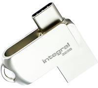 32GB 360-Dual USB 3.2 Gen 1 Type A & USB-C Flash Drive - 5Gbps Transfers - Plug & Play - Compatible with PC, Laptop, Smartphones, iPhone 15/16, MacBook Pro/Air and iPad Pro