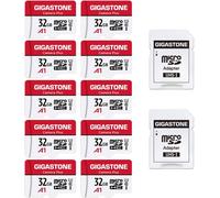 32gb Memory Card Pack Of 10 Cards, Camera Plus Series, Speed Up To 90mb/S. Ideal For Full Hd Video Gopro Drone Camera, U1 Micro Sdhc Card With Mini Shell And Sd Adapter.-Marque Générale