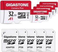32gb Memory Card Pack Of 5 Cards, Camera Plus Series, Speed Up To 90mb/S. Ideal For Full Hd Video Gopro Drone Camera, U1 Micro Sdhc Card With Mini Case And Adapter-Marque Générale
