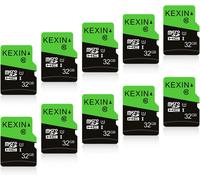 32GB Micro SD Card Pack of 10 MicroSD Memory Cards Speed up to 90MB/s U1 Micro SDXC TF Card for Game Consoles, Smartphones, Action Cameras
