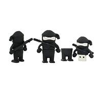 32GB Ninja Clef USB clé USB en Forme de Disque Flash USB USB USB Disque clé USB Pen Drive u Disque mémoire de Stockage Externe pendrive Stockage mémoire Flash USB USB 2.0. (Black)