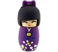 32GB USB 2.0 Flash Drive Memory U Disk Japanese Doll Shape Key Ring (32GB, Purple)