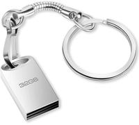 32GB USB 2.0 Metal Drive 32GB Thumb Flash Drive Waterproof Mini Pen Drive Portable Memory Stick for Laptop/PC/Smart TV/External Data Storage (Silver)