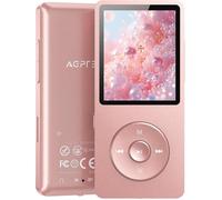 32Go Lecteur MP3 Bluetooth 5.3 avec Haut-Parleur Radio FM AGPTEK Lecteur Musical sans Perte HiFi 70H Ultra-Longue Autonomie, Rose