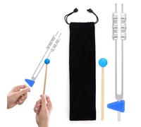 32hz Diapason Therapeutique, Ensemble De Diapason En Alliage D'aluminium Diapason De Guérison Instrument Diapason Meditation Set Avec Sac De Rangement Marteau En Silicone Pour Soulager Le Stress