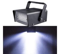32LED Mini Stroboscope Dj Jeux de Lumiere Pour Soiree Strobe Light, Blanc Stromboscope Soirée Flash Disco Lights for Room, Stroboscopes Led Lumiere Stroboscopique Projecteur Lumiere Soiree for Parties
